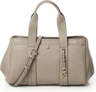 Michael Kors Tassen, Dames, Beige, ONE Size, Leer, Birch Medium Romee Tote