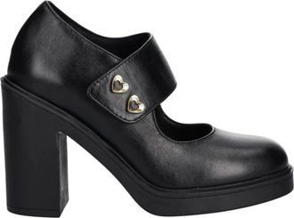 Love Moschino Blokhak Pumps - Dames - Pumps - Zwart - 39 EU - Leer - Schoenen