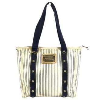 Louis Vuitton Pre-owned Tote Bags, female, Beige, Size: ONE SIZE Pre-owned Canvas Tote Bag