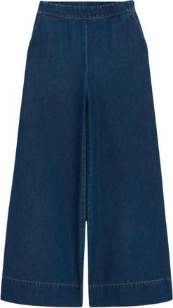 Suncoo Vaqueros anchos de Tencel - Trousers - Mujer - Azul - XS