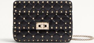 Valentino Garavani Small Nappa Rockstud Spike Bag Wo