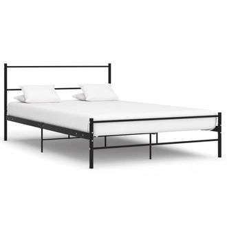 Berkfield Home Bed Frame Black Metal 140x200 cm