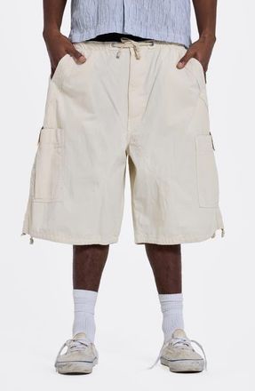 Jaded London Oversize Cargo Shorts in Ecru at Nordstrom, Size X-Large