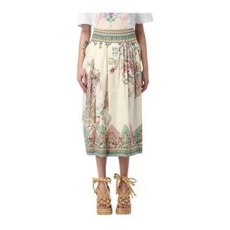 Etro Etro, Midi Skirts, female, Multicolor, Size: XS Paisley Print Pleated Midi Skirt