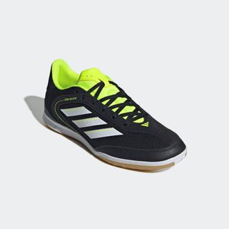 adidas Fussballschuh ADIDAS PERFORMANCE COPA COURT CLUB INDOOR, Gr. 44,5, weiss (core schwarz, cloud wei&szlig;, lucid lemon), Synthetik, Textil, Schuhe Fussballsc