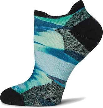 Smartwool Run Targeted Cushion Brushed Print Low Ankle Socks Womens Crew Cut Socks Shoes Frosty Green : LG (Womens Shoe 10-12.5)