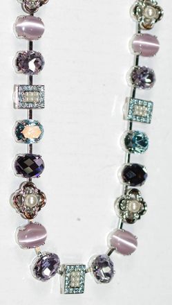 Mariana Womens Moon Necklace In Purple