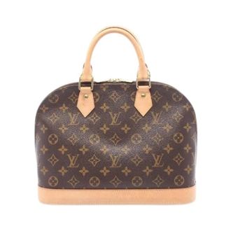 Louis Vuitton Pre-owned Handbags, female, Brown, Size: ONE SIZE Pre-owned Alma Monogram Coated Canvas Handbag