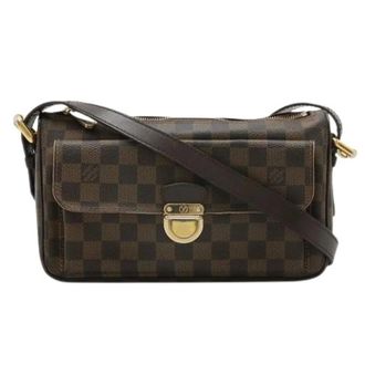 Louis Vuitton Pre-owned Cross Body Bags, female, Brown, Size: ONE SIZE Pre-owned Ravello GM Damier Shoulder Bag