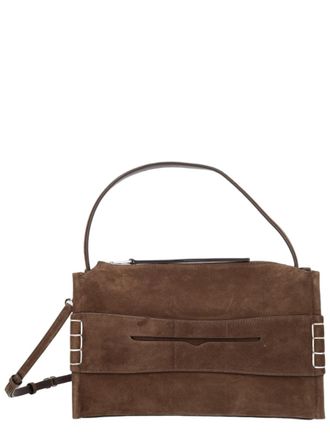 J.W.Anderson Beige Cut-Out Suede Leather Shoulder Bag