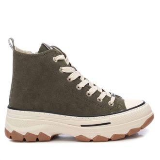 Xti Womens Sneaker Booties In Kakhi