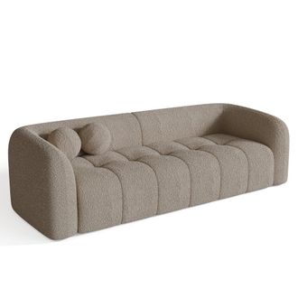 Sia Home Sof&aacute; 3 plazas tejido de rizo topo
