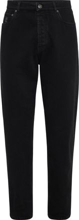 Brunello Cucinelli Garment-dyed denim trousers in Black at Nordstrom, Size 44 It