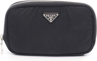 Prada Black Nylon Long Wallet (Bi-Fold) (Pre-Owned)