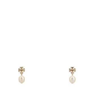 Tory Burch Kira Pearl Drop Earrings - Dames - Oorbellen - Geel - ONE Size - Accessoires