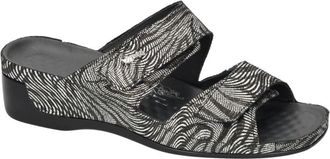 Vital 29600 Tina Wedge - Dames - Sleehakken - Zwart - 38 EU - Leer - Schoenen