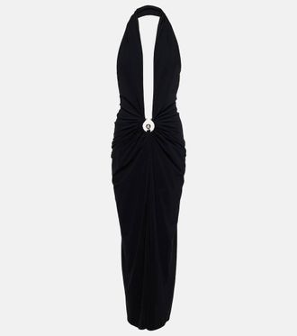 CHRISTOPHER ESBER Orbit halterneck midi dress