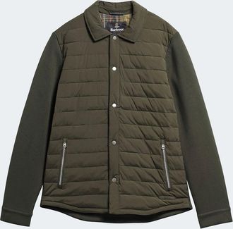 Barbour KNOWLE SNAP THROUGHQUILTED SWEAT Size: XXL, colour: SAGE