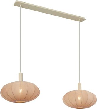 QAZQA L&aacute;mpara colgante Japandi beige tela