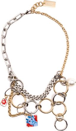 Marni charm-detail chain necklace - men - Metal (Other) - One Size - Multicolour