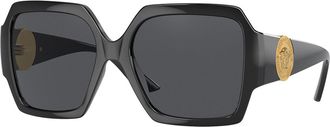 Versace VE4453 GB1/87 Womens Sunglasses Black Size 56