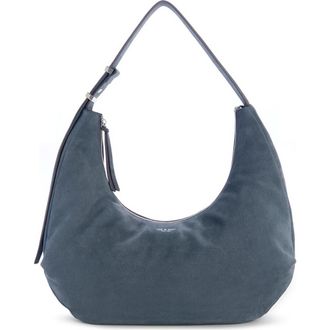 Rag & Bone Large Hudson Suede Hobo Bag in Blue at Nordstrom
