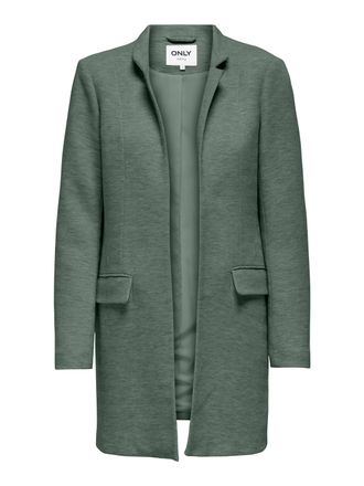 Only Kurzmantel ONLY ONLLINEA L/S FIT CUT COATIGAN CC TLR, Damen, Gr. 34, laurel wreath detail:melange, Web, Obermaterial: 65% Polyester, 35% Baumwolle, me