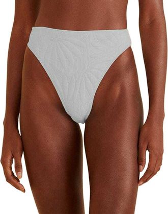 Farm Rio Farm Rio Off White Banana Matelass&eacute; Bikini Bottom
