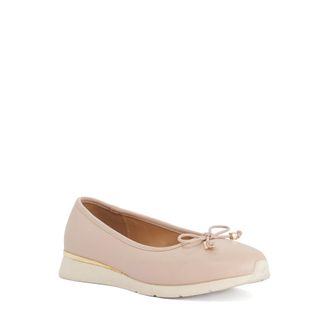 Dune London Womens Ladies Highline - Casual Ballet Flats - Blush Leather - Size UK 7