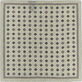 Brunello Cucinelli Floral Print Pure Silk Pocket Square