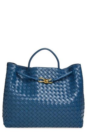 Bottega Veneta Large Andiamo Intrecciato Leather Shoulder Bag in 4031 Blu Ven.-M B-Blu Ven at Nordstrom