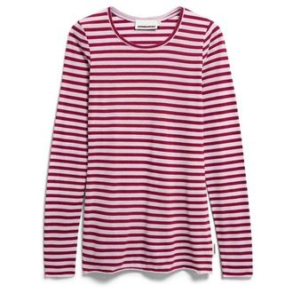 Armedangels Einiaara Stripes Longsleeve f&uuml;r Damen | rosa