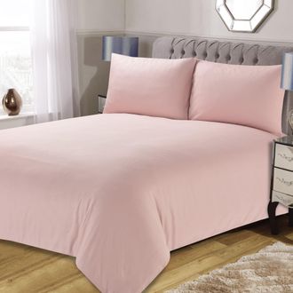 Lewis's Cassandra Dotty Waffle Duvet Set - Blush - King | TJ Hughes