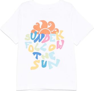 Sundek cotton t-shirt - kids - Cotton - 6 yrs - White