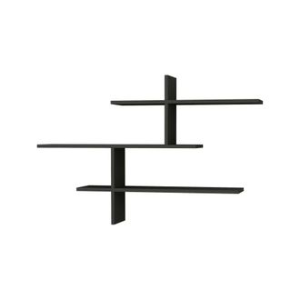 Dmora Estanter&iacute;a efecto madera antracita 123x22h81 cm