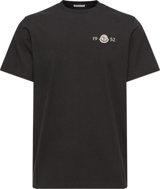 Moncler Moncler Logo Cotton T-shirt, Men, Black, Size: 3xl