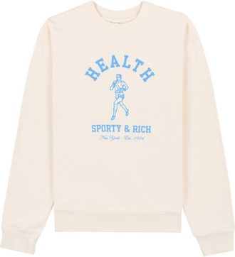 Sporty & Rich NY Running Club cotton sweatshirt - unisex - Cotton - S - Neutrals