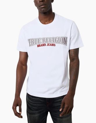 True Religion Mens True Religion 108637 Mens T Shirts - White - Size: 40