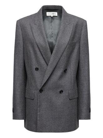 Maison Margiela Grey Double-Breasted Blazer