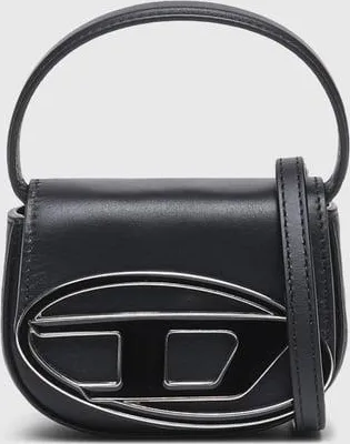 Diesel 1DR XS-Iconic mini bag with D logo plaque - Handbags - Woman - Black