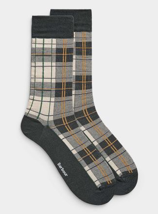 Barbour Mens Signature tartan dress socks