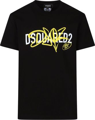 Dsquared2 Cool Fit Cotton Graphic T-Shirt