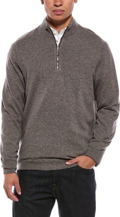 N.Peal N. PEAL Carnaby 1/2-Zip 100% Cashmere Mock Neck Sweater