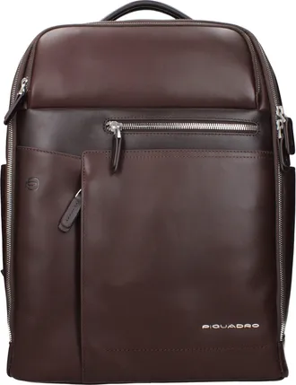 Piquadro Brown Leather Mens Backpack