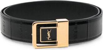 Saint Laurent YSL Logo-plaque Belt