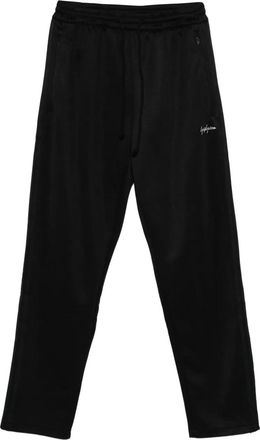 Yohji Yamamoto Pantaloni sportivi con coulisse - Nero