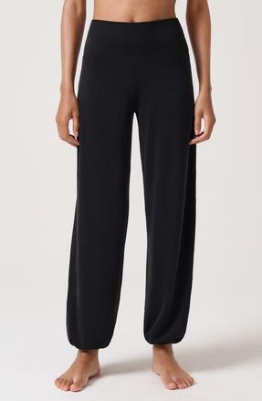 Spiritual Gangster Karma High Waist Jogger Pants in Black at Nordstrom, Size X-Large