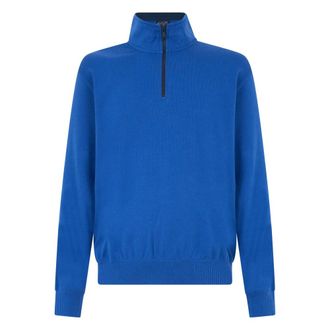 Paul & Shark High-collar Pullover - male - Paul & Shark - Turtlenecks - Blue - L - Knitwear
