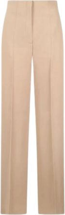 Alberta Ferretti Dames, Broeken, Beige, Maat: XS Leer