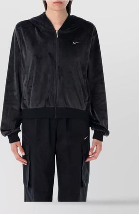 Nike velour full-zip hoodie pockets